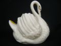 1102 Crested China Swan posey Holder - Southampton