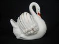 9962 Crested China Swan posey Holder - Banbury