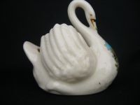 10630 Crested China Swan posey Holder - Tankerton on Sea