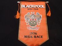 WS122 Original Vintage Cyclings 19th Milk Race Pennant 1976 Blackpool