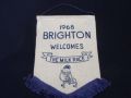 WS126 Vintage Original 11th Milk Race Souvenir Pennant 1968 Brighton