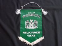 WS055 Original Vintage 16th Milk Race 1973 Presented by City of Plymouth  Banner