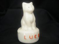 306 Unmarked Crested China 'Luck' Cat - Crest for Ramsgate